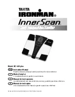 Tanita Ironman InnerScan BC-549 plus Instruction Manual preview
