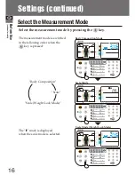 Preview for 16 page of Tanita MC-780MA Instruction Manual