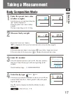 Preview for 17 page of Tanita MC-780MA Instruction Manual