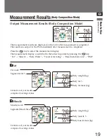 Preview for 19 page of Tanita MC-780MA Instruction Manual