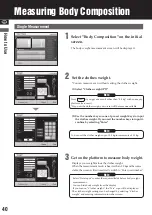 Preview for 40 page of Tanita MC-980MA-N PLUS Instruction Manual