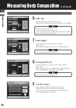 Preview for 42 page of Tanita MC-980MA-N PLUS Instruction Manual