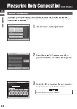 Preview for 44 page of Tanita MC-980MA-N PLUS Instruction Manual