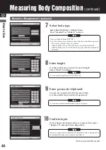 Preview for 46 page of Tanita MC-980MA-N PLUS Instruction Manual