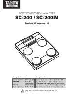 Preview for 1 page of Tanita SC-240 Instruction Manual