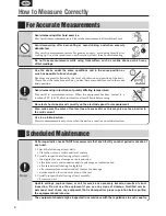 Preview for 6 page of Tanita SC-240 Instruction Manual