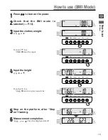 Preview for 19 page of Tanita SC-240MA Instruction Manual