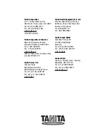 Предварительный просмотр 14 страницы Tanita WB-300 Operating Instructions Manual