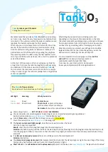 Preview for 2 page of Tank-O3 Tank-O3 System Instruction Manual