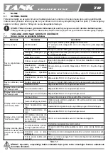 Preview for 44 page of Tank SEACHILL TK 3000 Instruction Manual