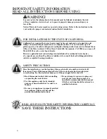 Preview for 6 page of TANKLESS Paloma PTG-53DV Use & Care Manual