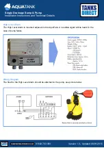 Предварительный просмотр 4 страницы Tanks Direct AquaTank Installation & Technical Details