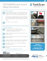 Preview for 2 page of TankScan TSU1000M Setup Instructions