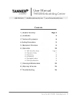 Предварительный просмотр 3 страницы TANNER Scientific TN1500 User Manual