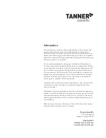 Предварительный просмотр 19 страницы TANNER Scientific TN1500 User Manual