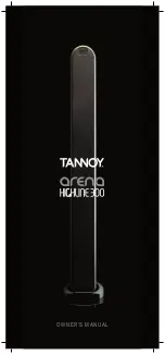 Tannoy Arena HighLine 300 Owner'S Manual preview