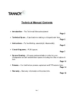 Preview for 2 page of Tannoy ARENA Highline TS300 Service Manual