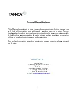 Preview for 3 page of Tannoy ARENA Highline TS300 Service Manual