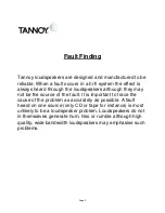 Preview for 6 page of Tannoy ARENA Highline TS300 Service Manual