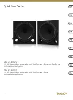 Preview for 1 page of Tannoy CMS 1201DC Quick Start Manual