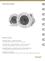 Preview for 1 page of Tannoy CMS 3.0 series Quick Start Manual