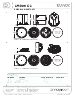 Preview for 5 page of Tannoy CMS 601 DC BM Specifications