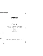 Tannoy CMS 801 BM Sub Installation Manual preview