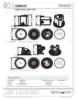 Предварительный просмотр 5 страницы Tannoy CMS501 Specifications