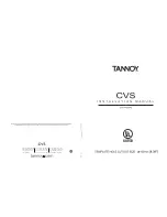 Tannoy CVS 4 MICRO Installation Manual предпросмотр