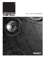 Tannoy Definition Install iw60 EFX User Manual preview