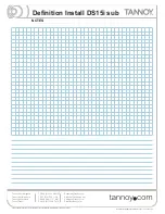 Preview for 6 page of Tannoy DS15i Specifications