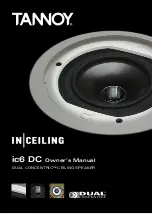 Preview for 1 page of Tannoy DUAL CONCENTRIC ic6 DC Owner'S Manual