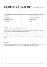 Preview for 2 page of Tannoy DUAL CONCENTRIC ic6 DC Owner'S Manual