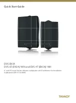 Предварительный просмотр 1 страницы Tannoy DVS EN54 Quick Start Manual