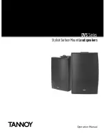 Предварительный просмотр 1 страницы Tannoy DVS speaker Operation Manual