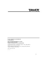 Preview for 14 page of Tannoy i9 User Manual