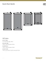 Preview for 1 page of Tannoy iW 4DC-WH Quick Start Manual