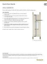 Preview for 1 page of Tannoy iW 62 BACKCAN Quick Start Manual