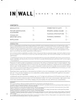 Preview for 2 page of Tannoy iw4DC Owner'S Manual