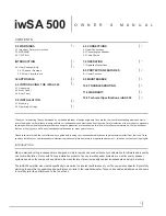 Preview for 3 page of Tannoy iwSA 500 Owner'S Manual