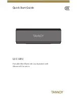 Tannoy LIVE MINI Quick Start Manual preview