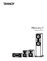 Tannoy mercury 7 Owner'S Manual preview