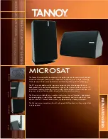 Preview for 1 page of Tannoy MICROSAT Technical Specifications