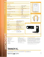 Preview for 2 page of Tannoy MICROSAT Technical Specifications