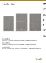 Tannoy PCI 5DC IW Quick Start Manual предпросмотр