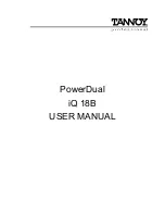 Предварительный просмотр 1 страницы Tannoy PowerDual iQ 18B User Manual