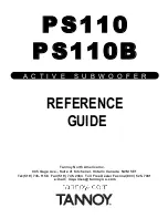 Tannoy PS110 Reference Manual preview