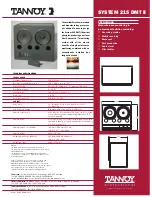 Preview for 2 page of Tannoy SYSTEM 215 DMT II Specifications