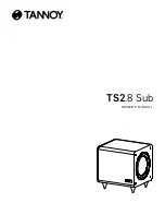 Tannoy TS2.8 Owner'S Manual предпросмотр