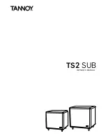 Tannoy TS2 SUB Owner'S Manual preview